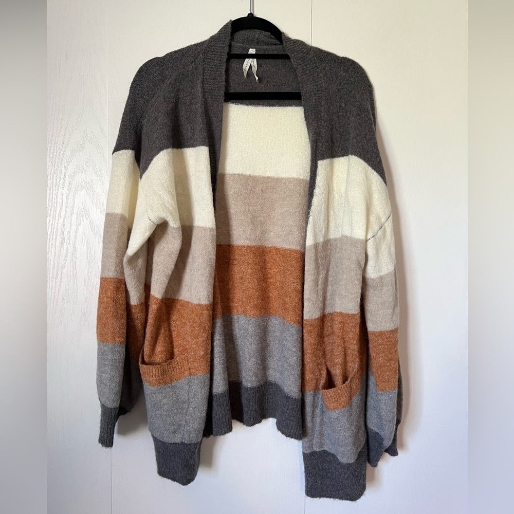 Dreamers Striped Women's Cardigan Sweater